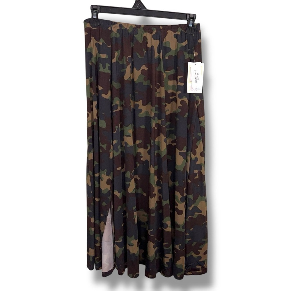 New Small LuLaRoe Camo Skirt Jessica Style Stretch Elastic Waistband Casual